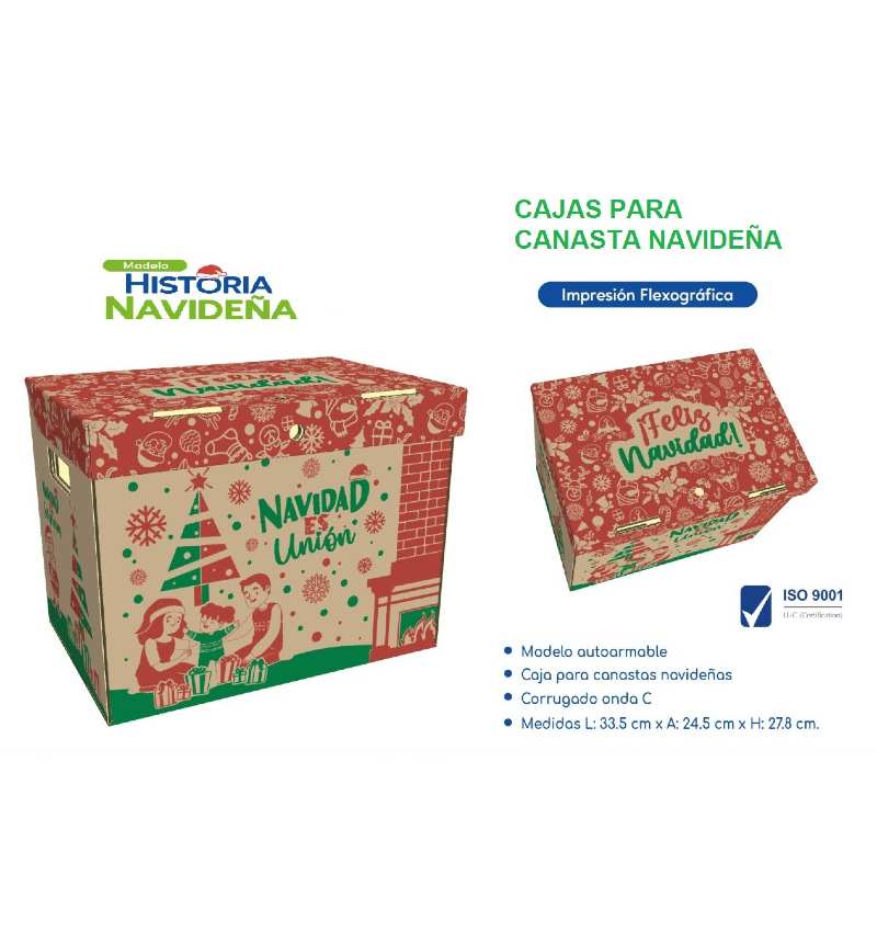 Cajas Para Canastas Navideñas - Rojo